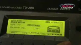 Roland TD20KX DEMO - edycja werbla V-Drums w TD-20KX