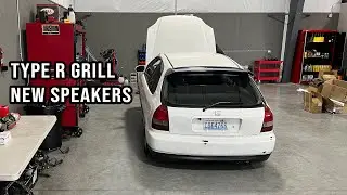 Budget Boosted EK Hatch Build Ep. 2 | Type R grill and Speakers