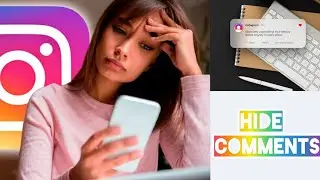 Instagram per comments hide kaise kare|How to hide and remove comments on Instagram