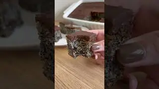 Poppy Seed Cake with chocolate 🍫🍫🍫 #poppy #chocolate #cake #yummy #tasty #recipe