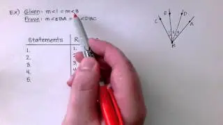Geometry 2-6:  Prove Statements about Segments and Angles
