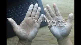 Tips to keep clay moist &bull; air dry clay tips &bull; Studio Vlog