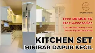 KITCHEN SET MINI BAR DAPUR KECIL Minimalis Modern - Desain Kitchen Set Mini Bar Terbaru 2023 😍