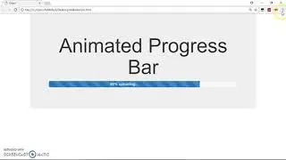Animated Upload Progress Bar - Bootstrap