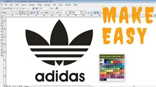 🔥 Adidas logo in Corel Draw | logo | how to Create adidas logo