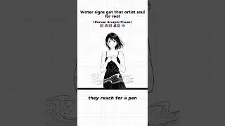 Water signs got that artist soul for real #Watersigns #Cancer #Scorpio #Pisces