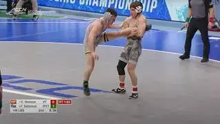 149lbs Caleb Henson (Virginia Tech) vs Finn Solomon (Pitt)