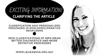 MPN Myeloproliferative Neoplasm article New classifications of MPN diagnostics Polycythemia Vera ET