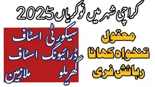 Karachi City New Jobs 2025 | Domestic Staff Jobs Driving Security Guard jobs  | #jobsandfields