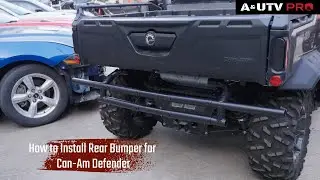 How to Install Rear Bumper for Can-Am Defender | A & UTV POR