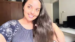 Testando o lançamento e olha o que ele fez com meu cabelo
