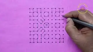 1679.РАНГОЛИ МУГГУЛУ-MP-009-SJ- 10-10 точек #kolam#rangoli#mandana#haripan#eipan#gahuli#muruja#paddu