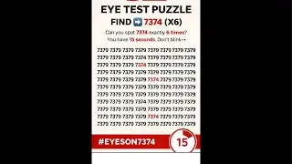 Let&rsquo;s test your eyes in real time 👀🧠 Live puzzle challenge.