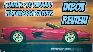 Fujimi 1/16 Ferrari Testarossa Spyder In Box Review