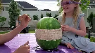Watermelon Rubber Band Explosion