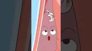 Fishbone stuck in the throat😨#animation #fishbone#shorts