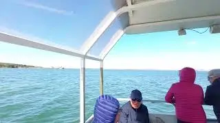 Морская лагуна Орбетелло, вид на побережье с моря