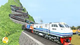 OMG😱‼️ JALUR KERETA API TURUNAN ZIG-ZAG 🔀🚂