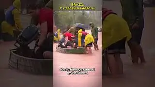 Heavy rains caused flooding in Brazil #storm #severeweather
