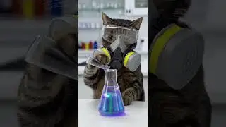 A Kitten's Day at Work ｜Weird Experiment #cat #shorts