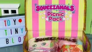 Squeezamals Picnic Pack Basket with Plush Squishies | Toy Tiny