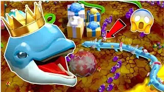 SNAKE RIVALS 🐍 KING DOLPHIN SNAKE 🐬 TOP #1 BATTLE ROYALE WINNER 🏆 #snakerivals 