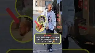 ICE TIME: Justin Bieber reacts wisely when the paparazzi asked about Selena&rsquo;s wedding