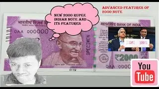 Advance Security features of new Indian 2000 rupee note-micro writings hidden water marks!!!!
