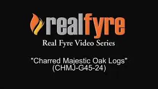 Real Fyre Charred Majestic Oak Log Set - FireplaceDeals