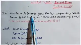 Write a letter to father requesting him to send some money#education