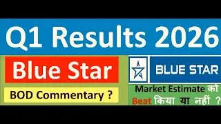 BLUE STAR Q1 results 2026 | BLUE STAR results today | BLUE STAR Share News | BLUE STAR Share