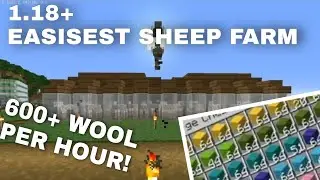 HOW TO MAKE FULLY AUTOMATIC SHEEP WOOL FARM IN 1.18+ | (JAVA/BEDROCK/MCPE/NITENDO/XBOX)