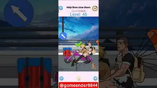 Brainy Prankster level 46 Help them slow down #music #games #logiclike #viral #latest #trending #now