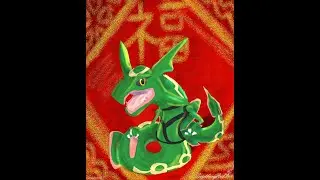 Drawing a Rayquaza Fanart for the Year of the Dragon! [Pokemon] [Lunar New Year] [Rayquaza]