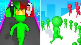 Circle Run Vs Giant Rush🔴🍅🔴Max Levels Walkthrough 9999 New Mobile Gameplay G3D