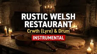 Rustic Welsh Restaurant Songs | 12 Hours Crwth (Ancient Lyre) & Drum Background Music