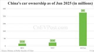 China NEV Ownership Hits 36.89 Million, BEV Share Drops Slightly