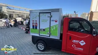 Aras kargo %100 Elektrikli Kamyonet ile dağıtıma başlıyor. PİLOTCAR P-1000 Made in Bursa