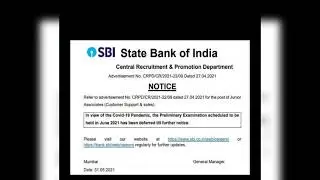 SBI clerk pre exams postponed