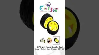 2WD Mini Round Double-Deck Smart Robot Car Chassis DIY Kit