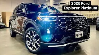 2025 Ford Explorer Platinum with Mojave Dusk Leather! (Agate Black Metallic Paint) Luxury SUV