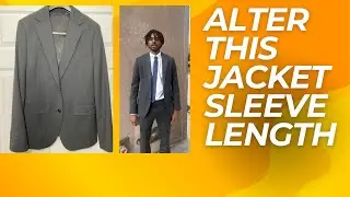 How to make a suit jacket sleeve that has a mitered corner longer