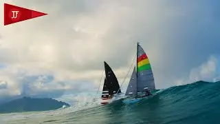 Hobie crash with Travis and Jamie