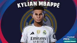 Kylian Mbapp&eacute;🇫🇷 (Real Madrid) How to create in Pes 2021