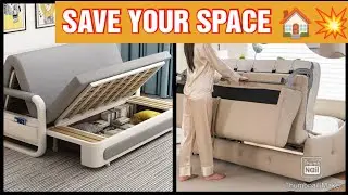 (Say Goodbye to Clutter💥 Amazing Smart Furniture & Kitchen Organizers for Small Spaces)
