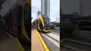 G:link Flexity 218 Departing Broadbeach North Station to Broadbeach South #glink #trams #tram #qld