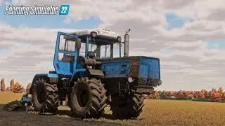 Farming Simulator 22 / Вспашка поля после уборочной на ХТЗ-17221-21 / Карта Кошмак