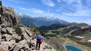 120 minute Treadmill exercise Mountain Panorama Trail Italy Alps Garmin 4K