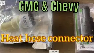 Как снять впускной соединитель шланга отопителя GM 1999-2014 и заменить сердечник отопителя. Номе...