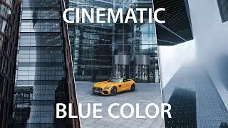 Cinematic Blue Color Grading Action - Photoshop Tutorial